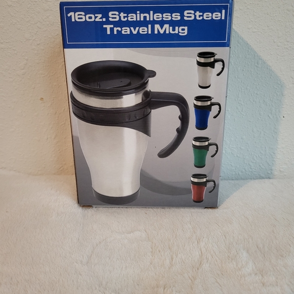 16 Oz. Stainless Steel Travel Mug NWT - Picture 5 of 5